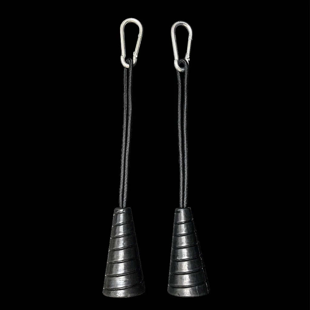 1 Pair Drawstring Single Grip Rope Pull Down Cable Attachment