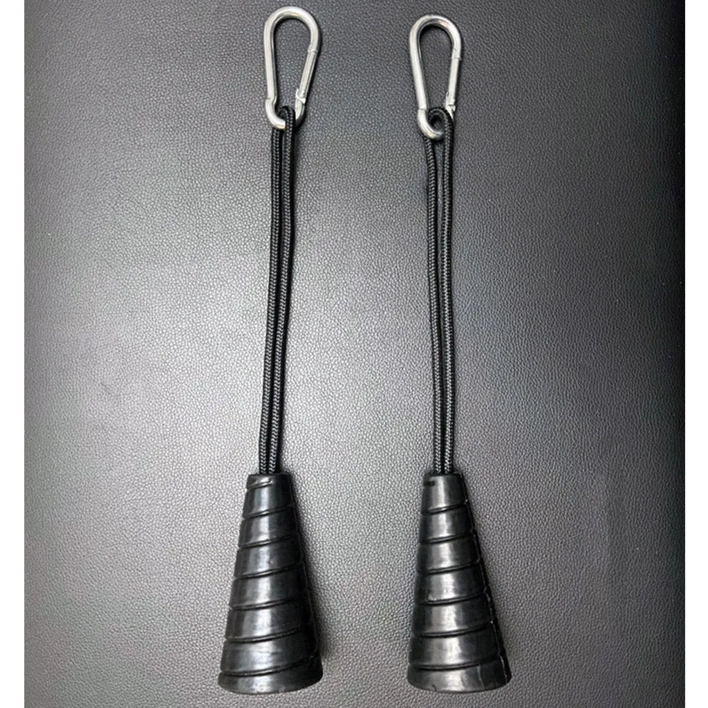 1 Pair Drawstring Single Grip Rope Pull Down Cable Attachment