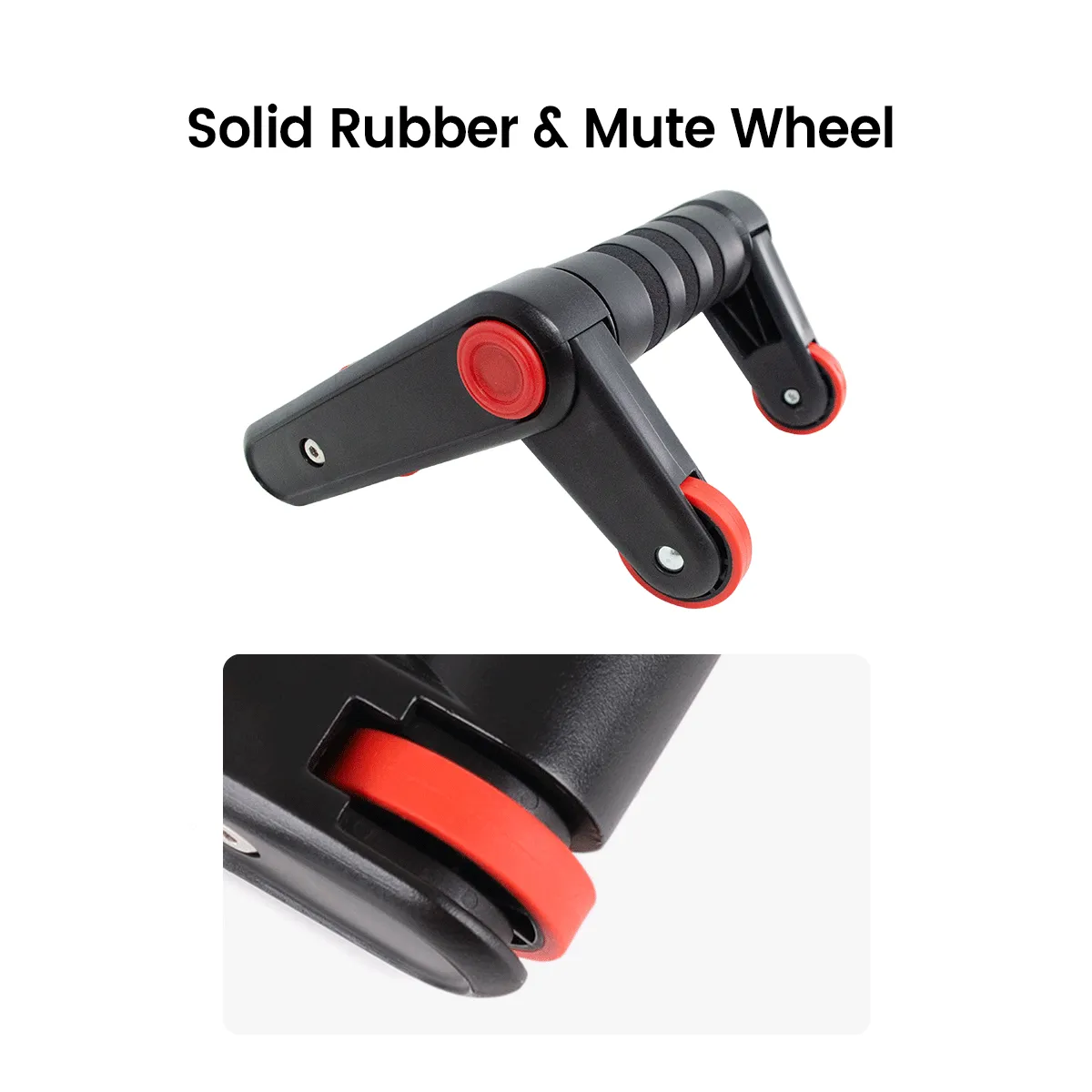 2-in-1 Folding Ab Roller & Push-Up Exercise Wheel