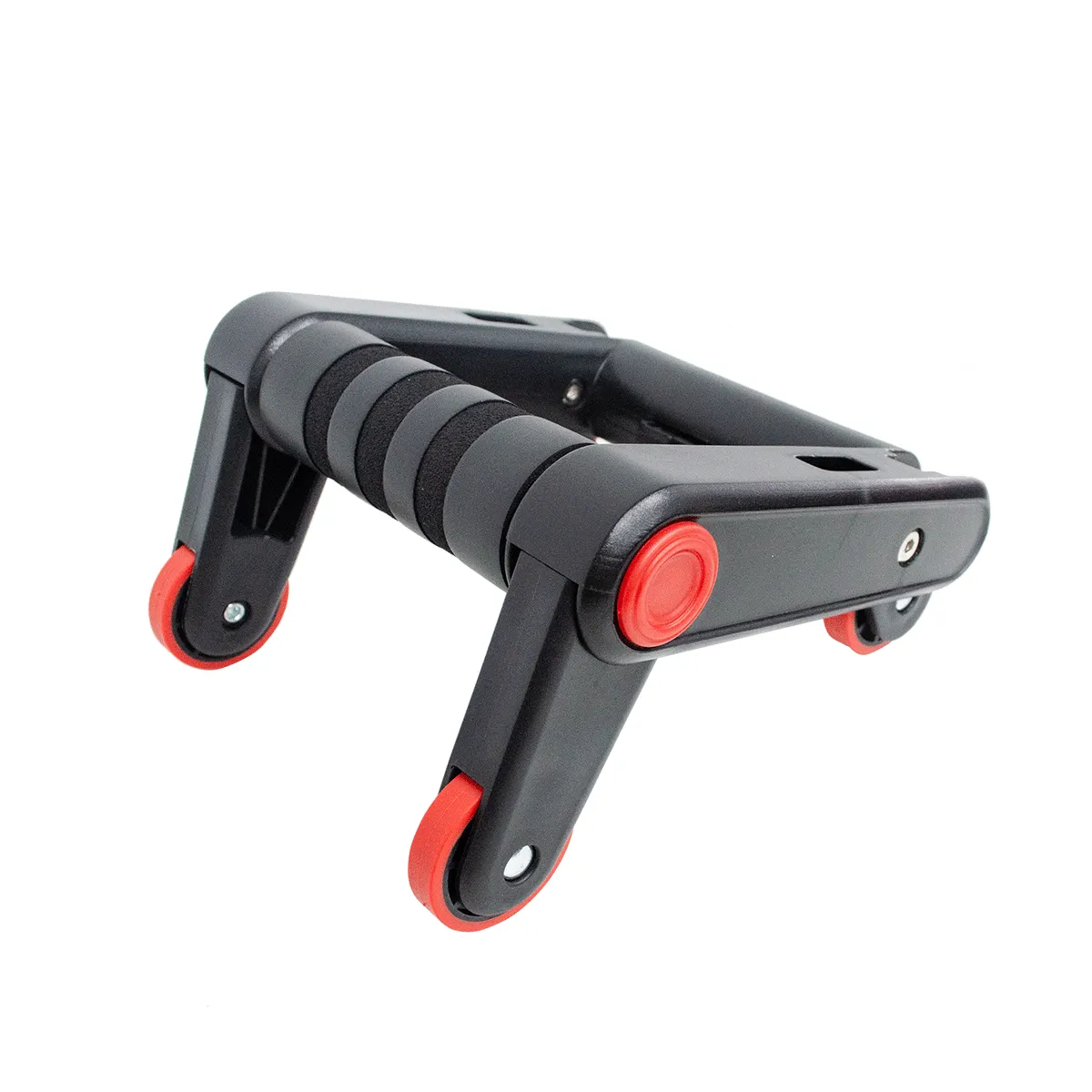 2-in-1 Folding Ab Roller & Push-Up Exercise Wheel