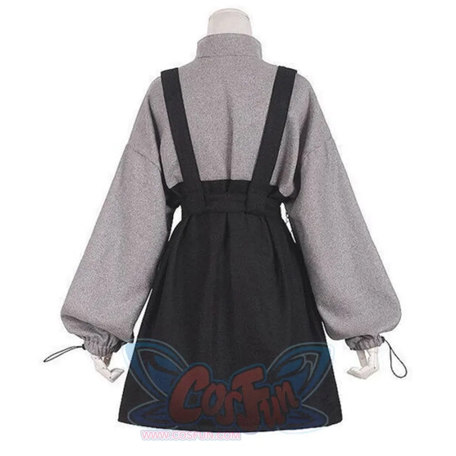 2021 Retro Vintage Women Gothic Girls Punk Mini Dress High Waist  Suspender Skirt J30088
