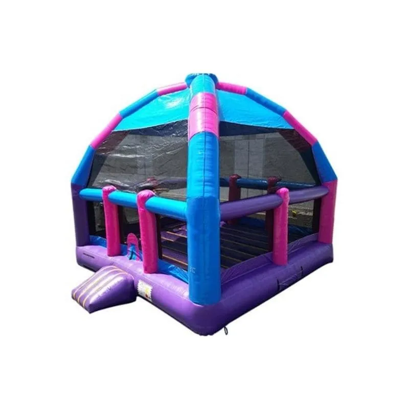 20ft Princess Bongo Bounce House with Basketball Hoops