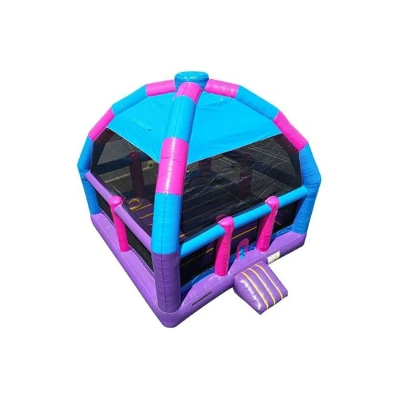 20ft Princess Bongo Bounce House with Basketball Hoops