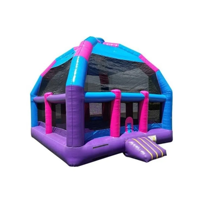 20ft Princess Bongo Bounce House with Basketball Hoops