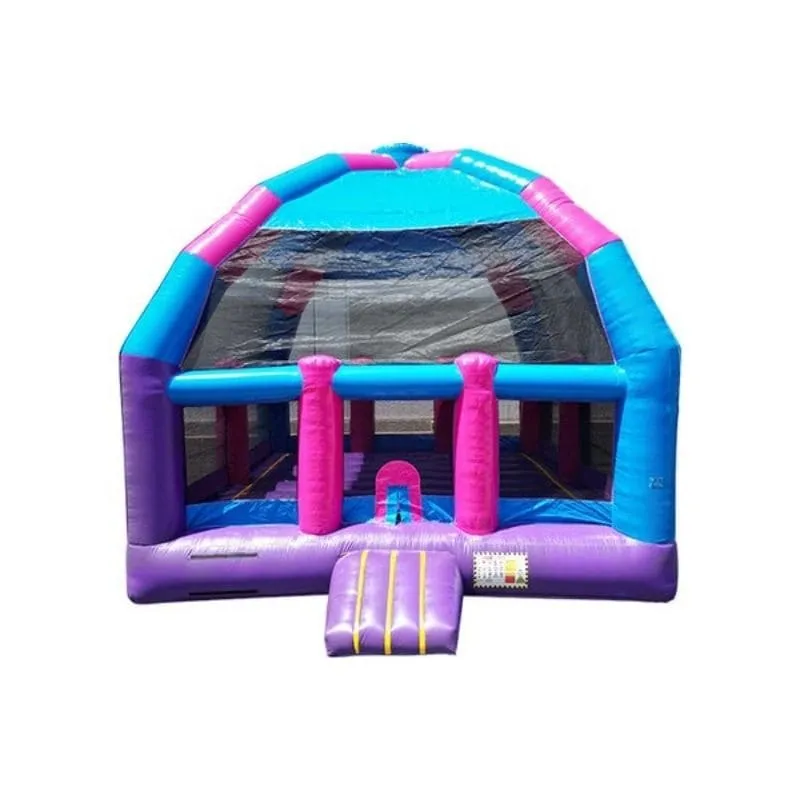 20ft Princess Bongo Bounce House with Basketball Hoops