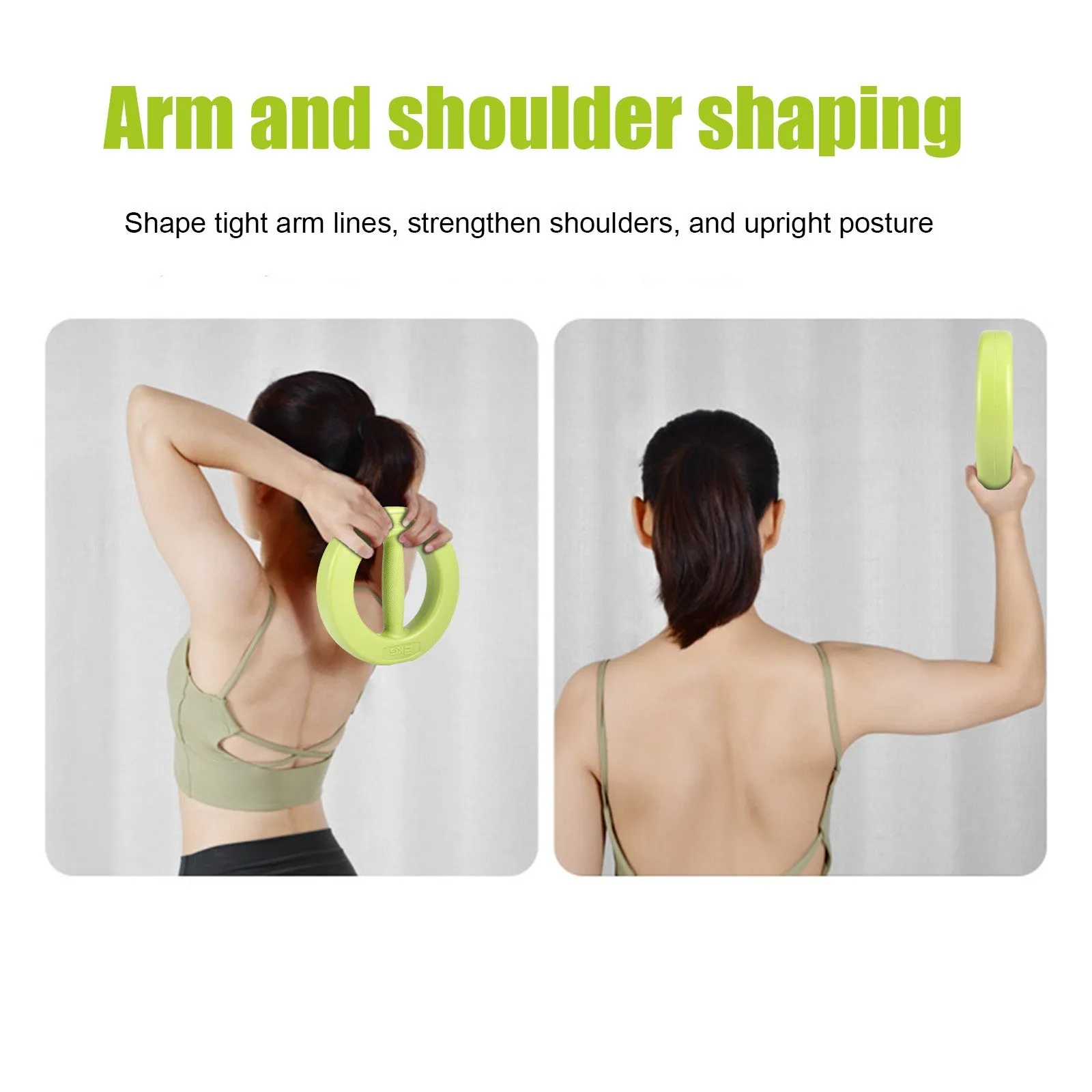 2KG 1 Pair (2 Pcs) Ring Dumbbell Ladies Home Exercise Fitness Equipment