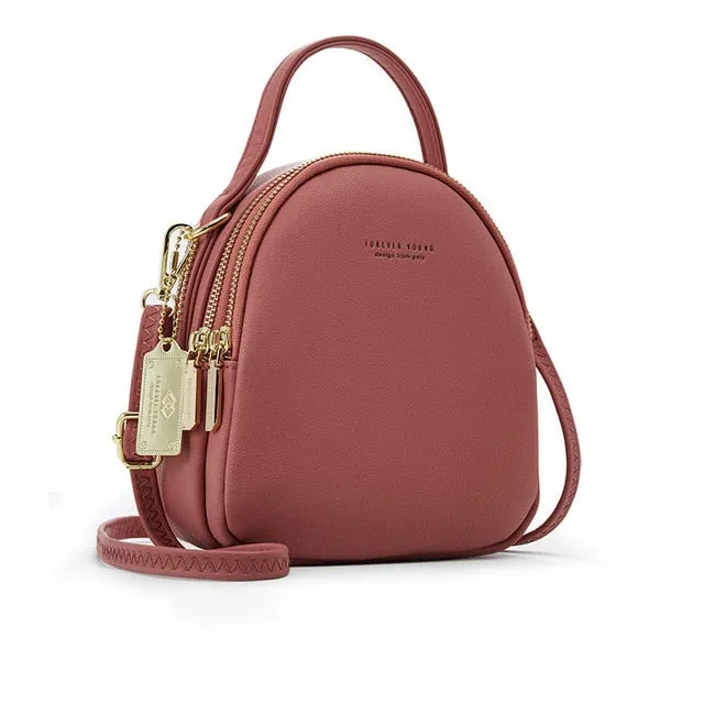 3 Layer Women Multi-Function Crossbody Backpack