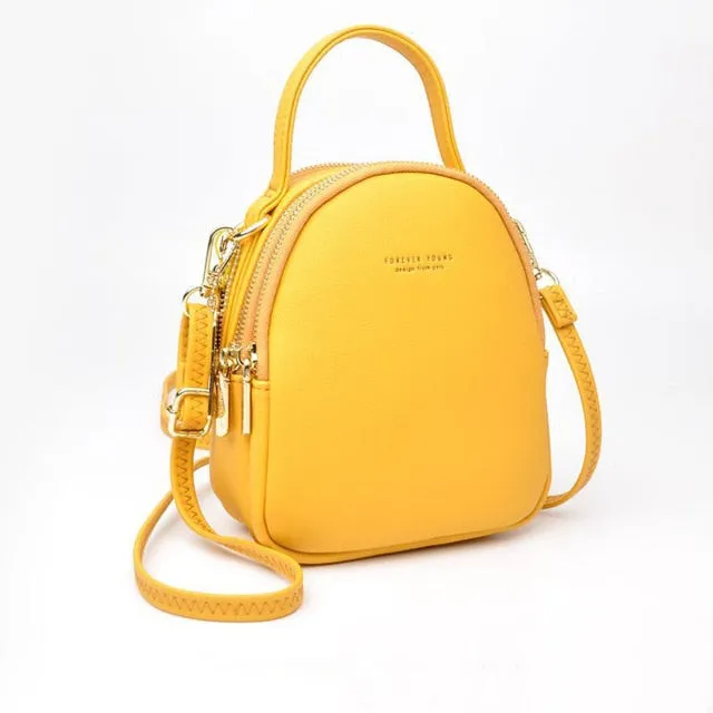 3 Layer Women Multi-Function Crossbody Backpack