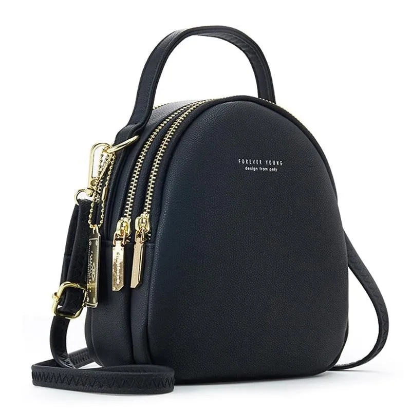 3 Layer Women Multi-Function Crossbody Backpack