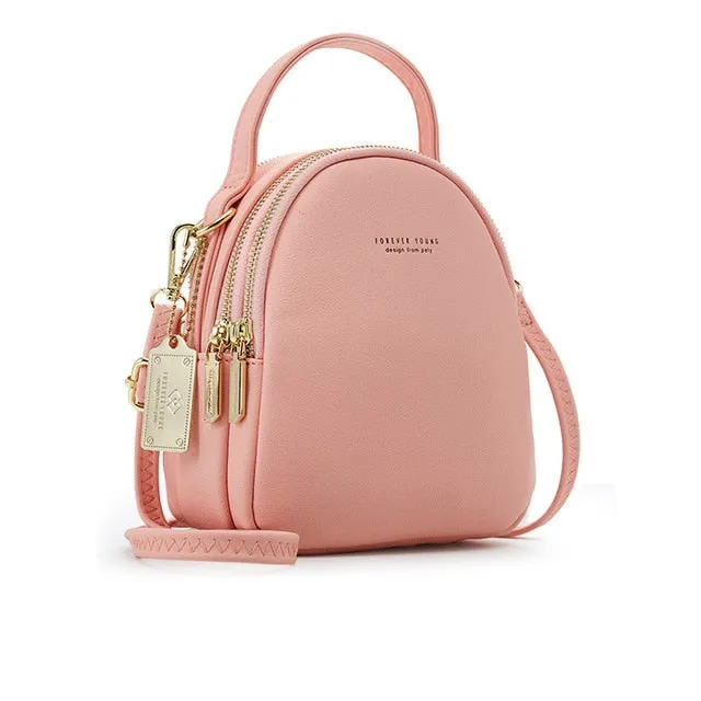 3 Layer Women Multi-Function Crossbody Backpack