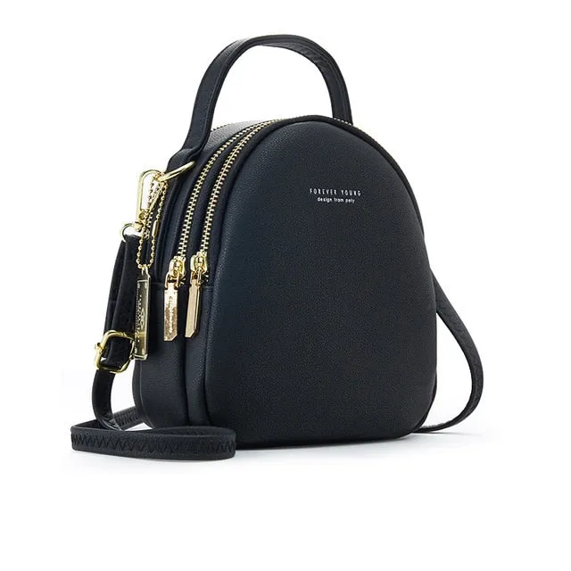 3 Layer Women Multi-Function Crossbody Backpack