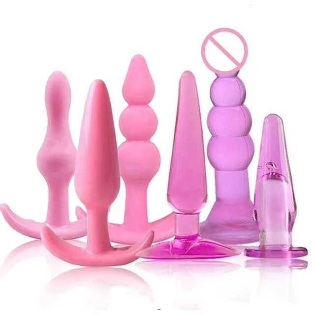6 Piece Set Silicone Plugs 2 Colors