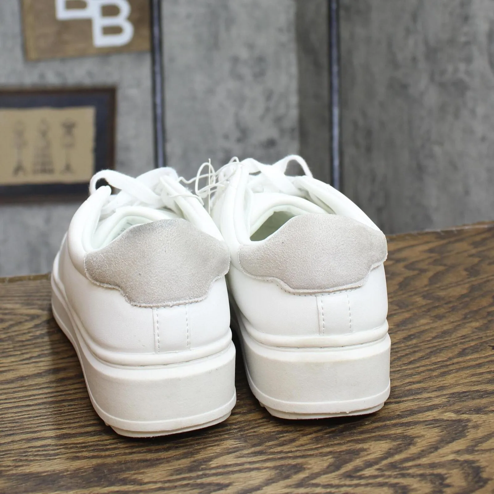 A New Day Womens Peggy Sneakers 89886038 Cream Off White 9.5M