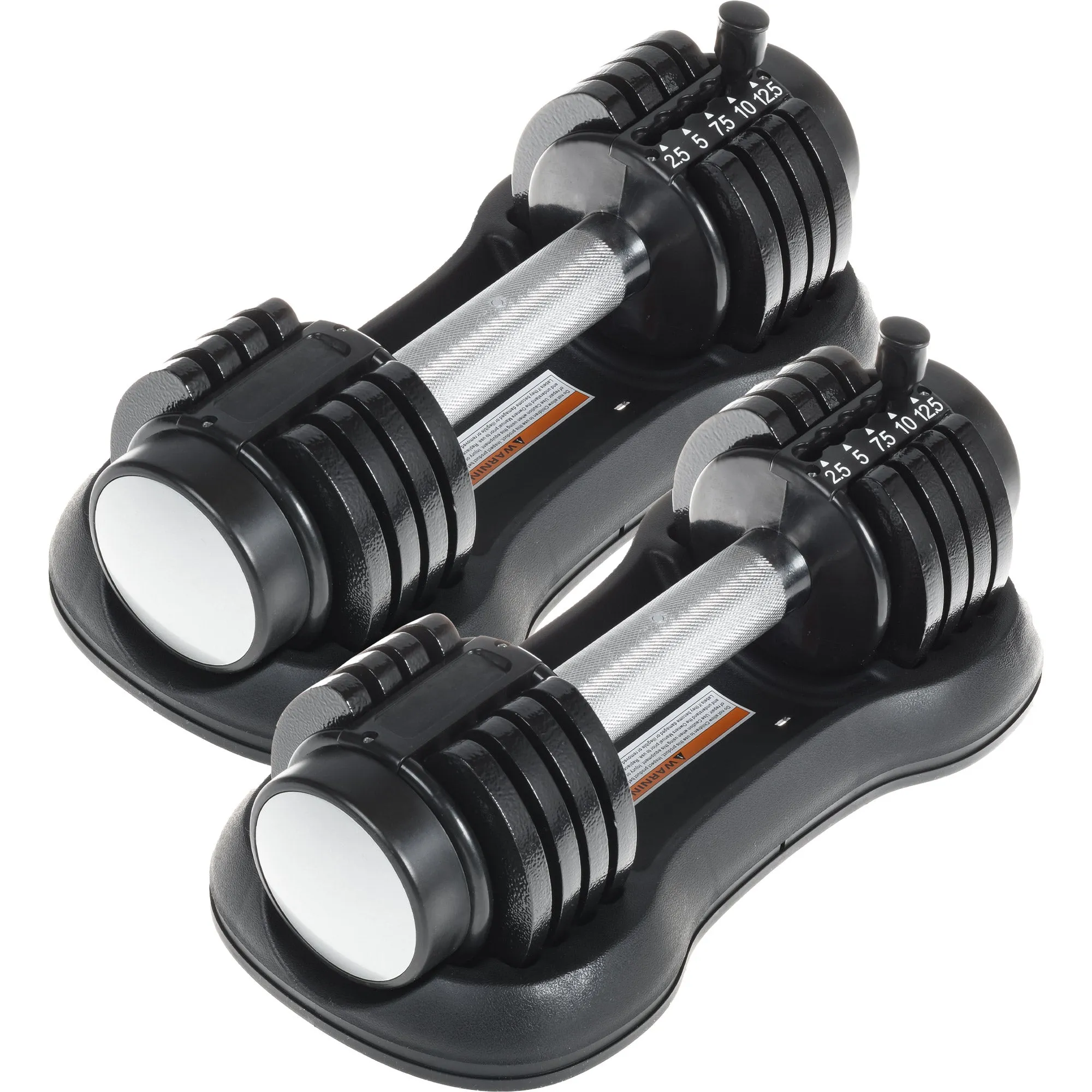 Adjustable Dumbbell Set of 2 for Home Gym Exercise Equipment 25 lbs