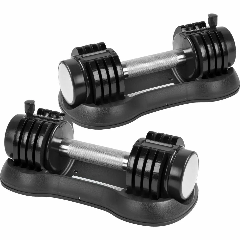 Adjustable Dumbbell Set of 2 for Home Gym Exercise Equipment 25 lbs