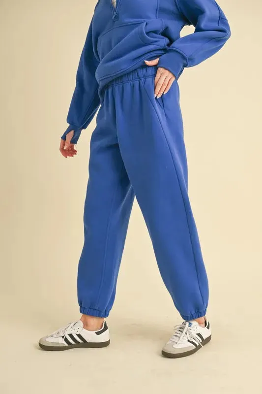 Aemi Co Drawstring Elastic Waist Joggers
