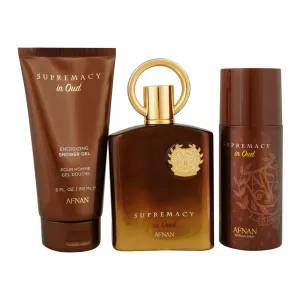 Afnan Supremacy In Oud Gift Set, For Men & Women, Eau de Parfum 100ml   Shower Gel 150ml   Deodorant Spray 150ml | United Arab Emirates | Fragrance For Men & Women