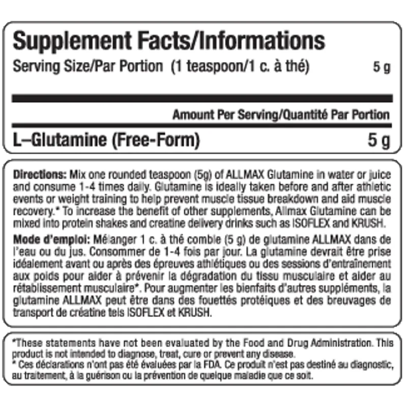 Allmax Glutamine 400g