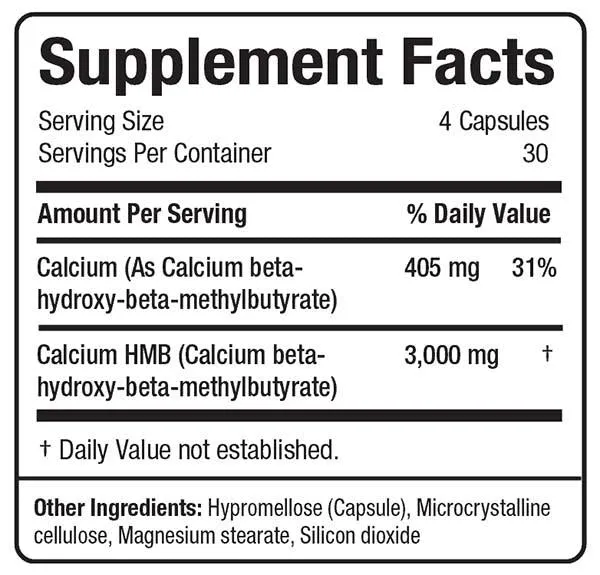Allmax Nutrition HMB 3000, 120 Capsules