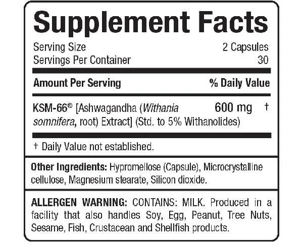 Allmax Nutrition KSM-66 Ashwagandha, 60 Vcaps
