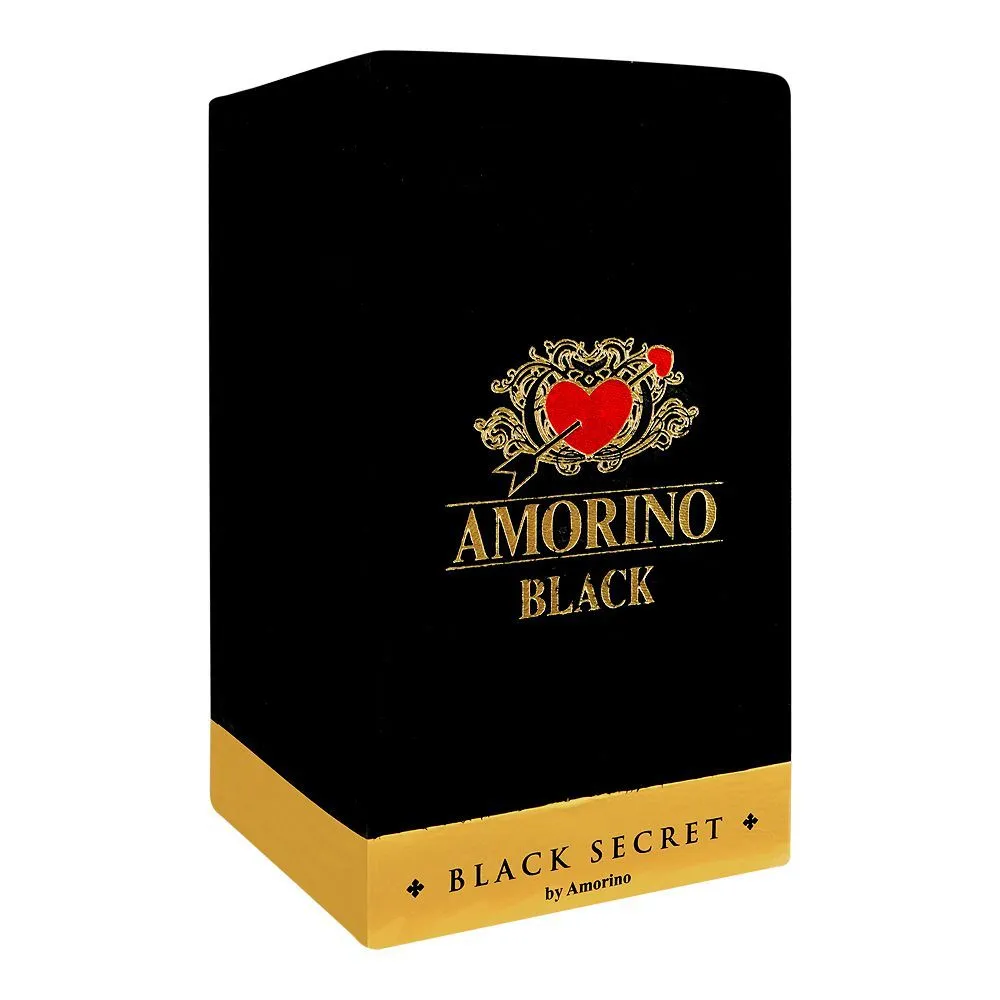Amorino Black Secret, Eau de Parfum, 100ml | France | Fragrance For Men & Women
