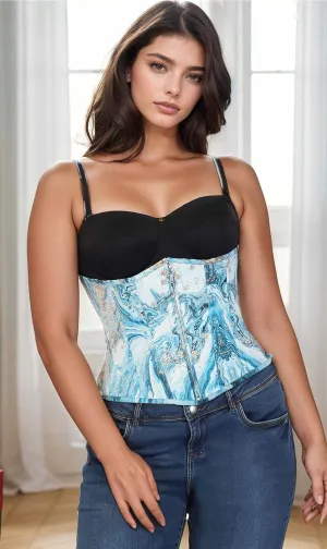 Anaya Zipper Printed Corset