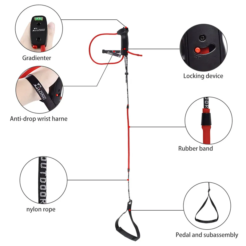 Archery Bow Trainer Draw Training Aid Device Strength Stretch Band Exerciser
