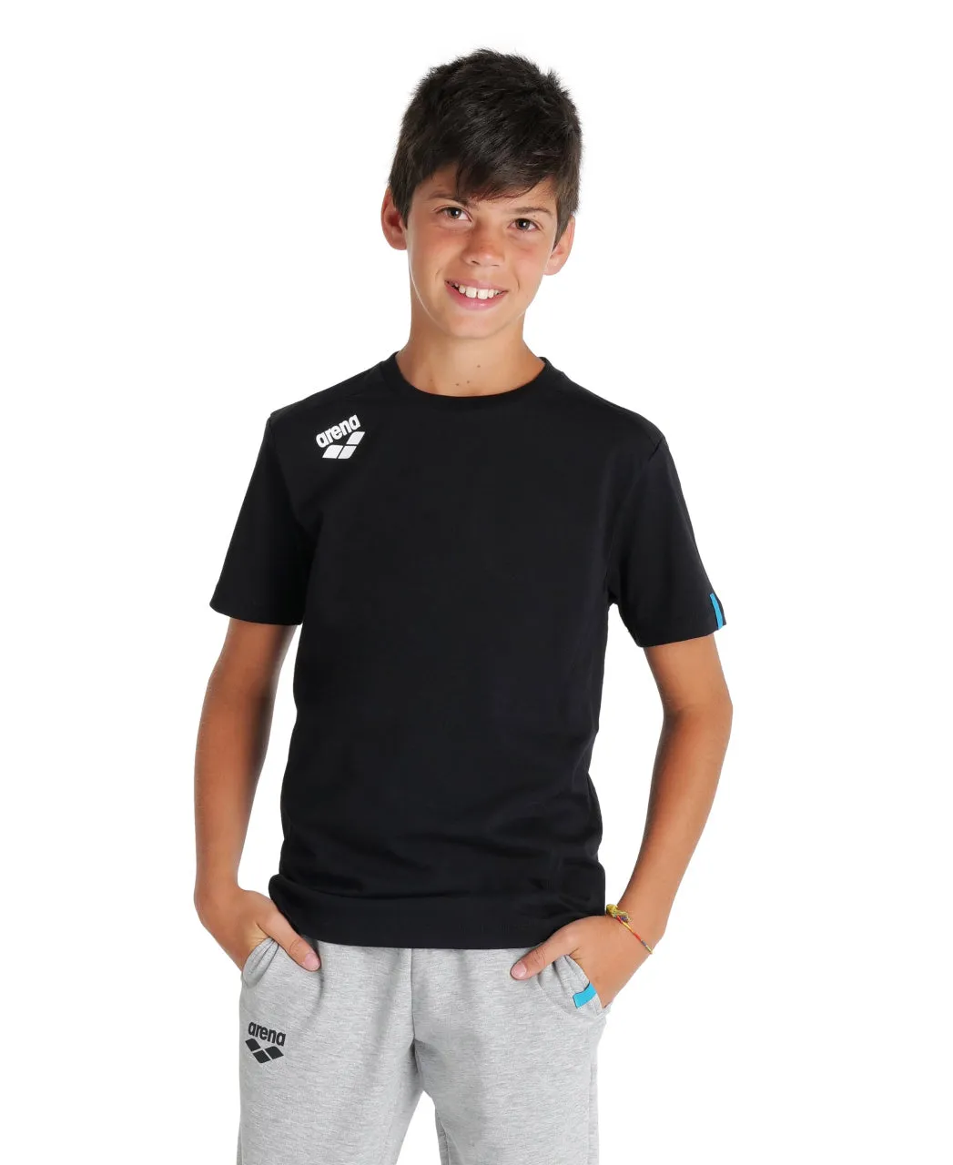 Arena Team Junior Panel T-Shirt -  Black