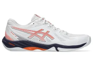Asics Blade FF Badminton Shoes | White/Nova Orange