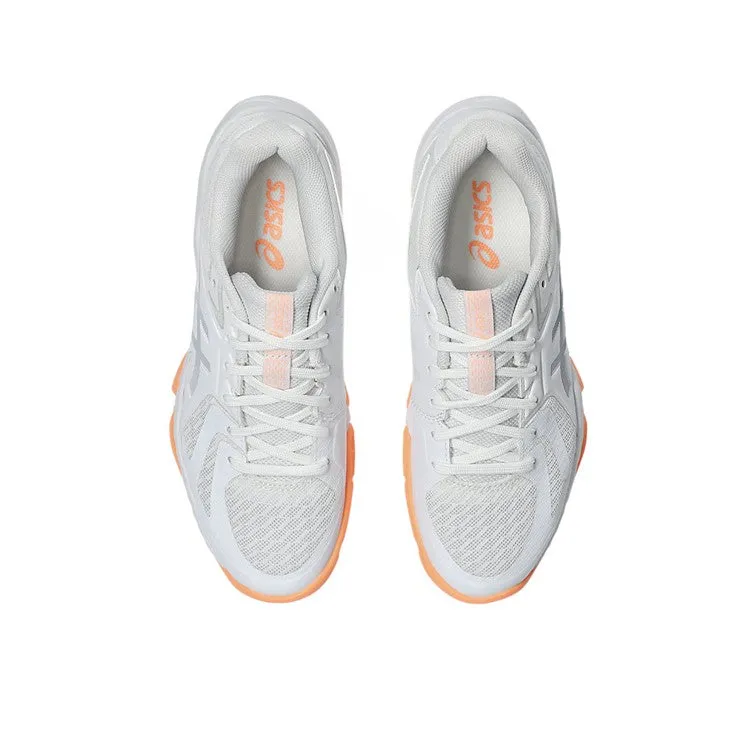 Asics Blade FF Women's White & Grey Blue Indoor Court Shoes