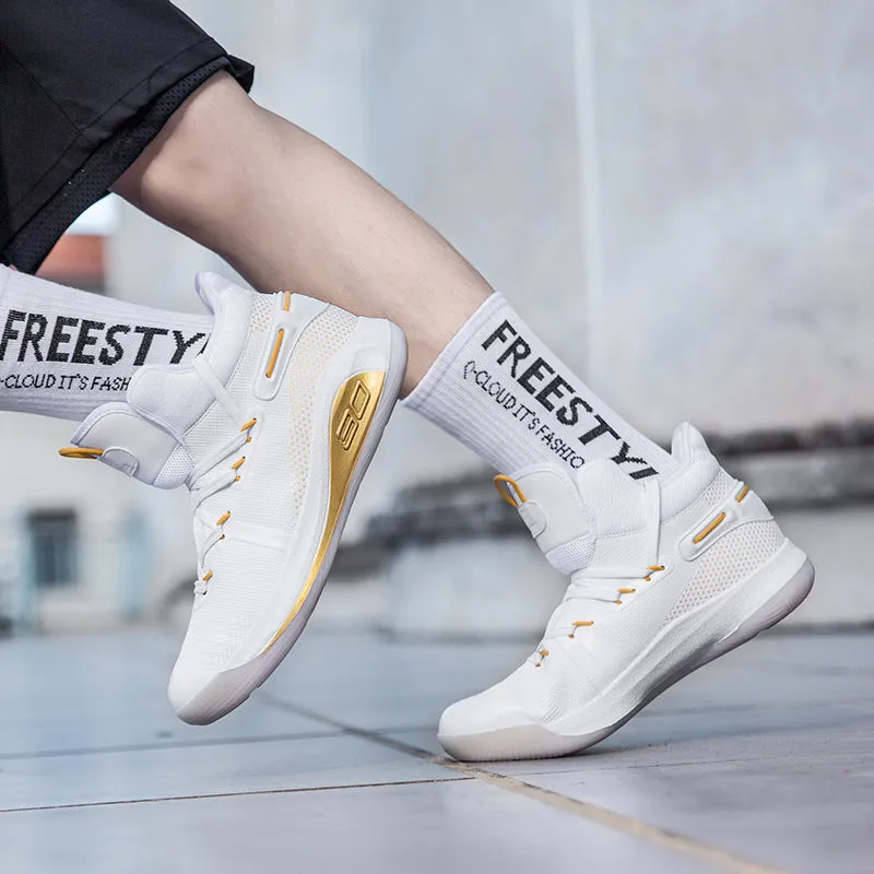 Autumn Basketball Shoes Men's Combat Cement Nail Shoes