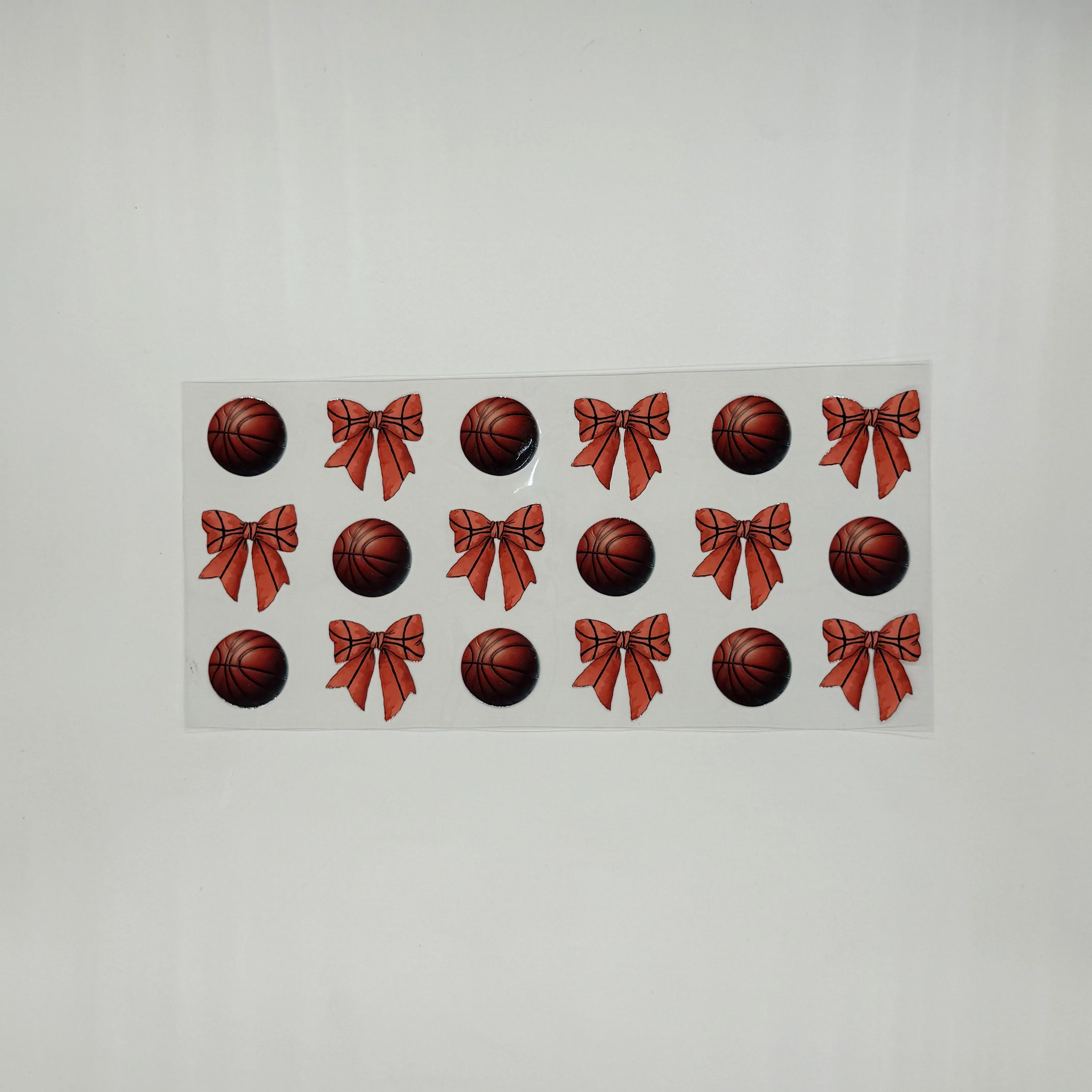 Basketball and Bows Pattern