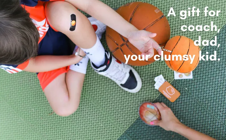 BASKETBALL First-Aid Keychain