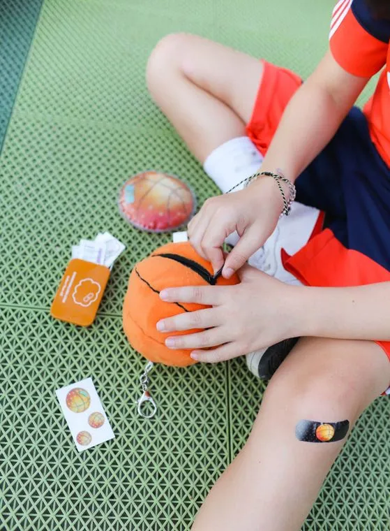BASKETBALL First-Aid Keychain