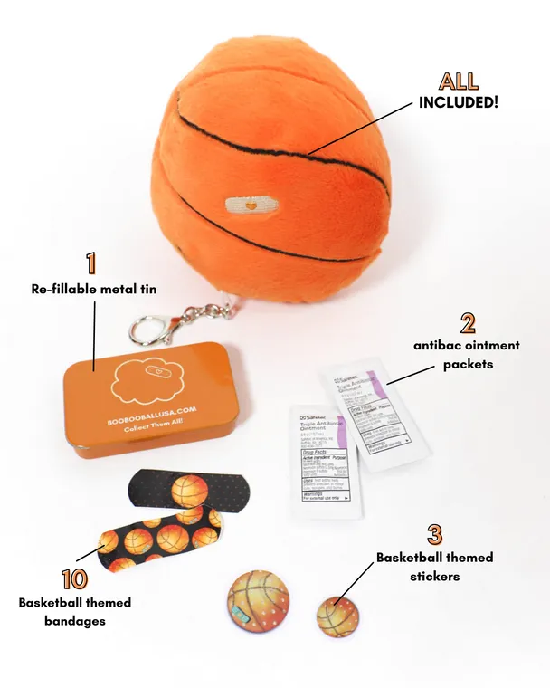 BASKETBALL First-Aid Keychain