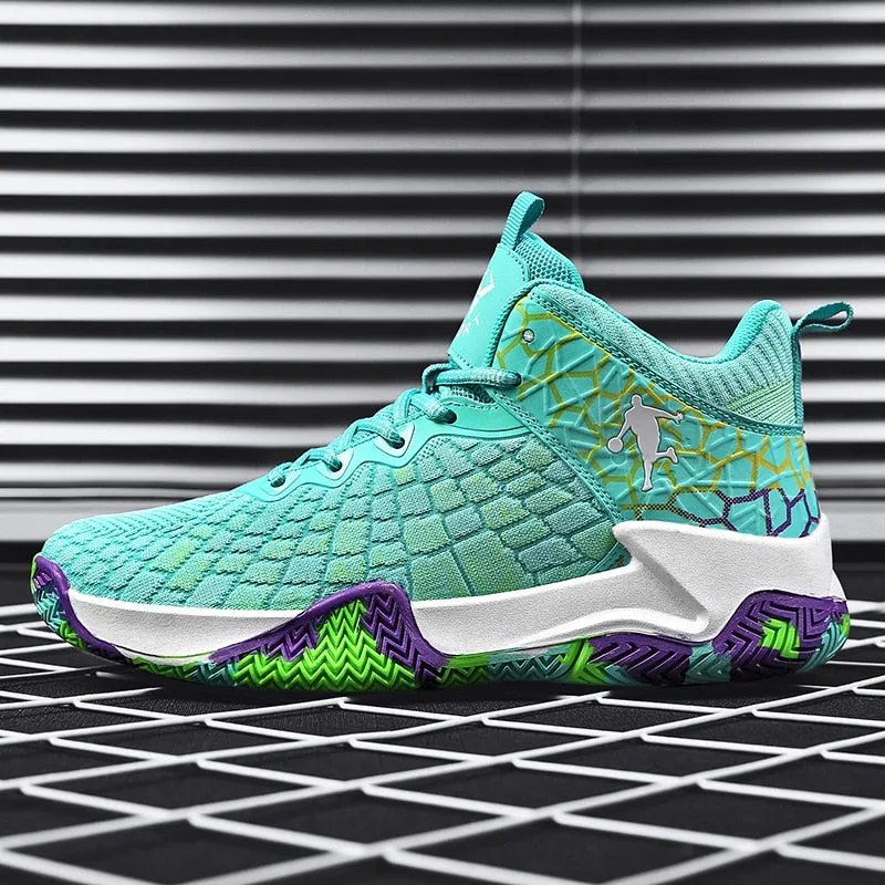 Basketball Shoes Breathable Cushioning Non-Slip Outdoor Sports Shoes Gym Training Athletic Basketball Sneakers Women