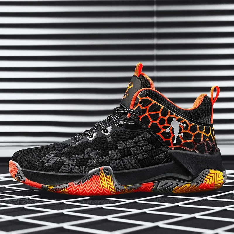 Basketball Shoes Breathable Cushioning Non-Slip Outdoor Sports Shoes Gym Training Athletic Basketball Sneakers Women
