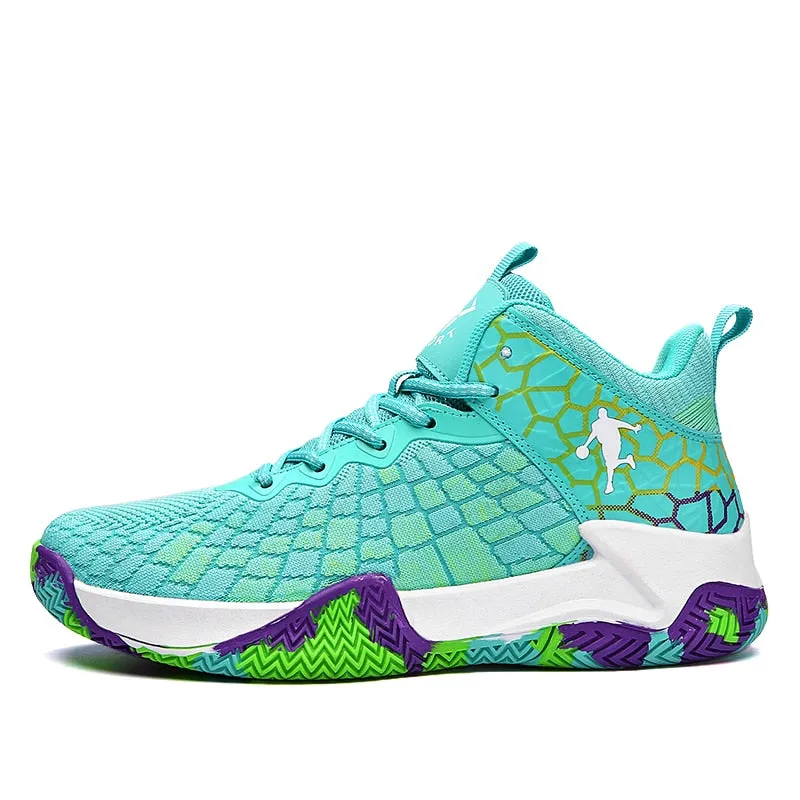 Basketball Shoes Breathable Cushioning Non-Slip Outdoor Sports Shoes Gym Training Athletic Basketball Sneakers Women