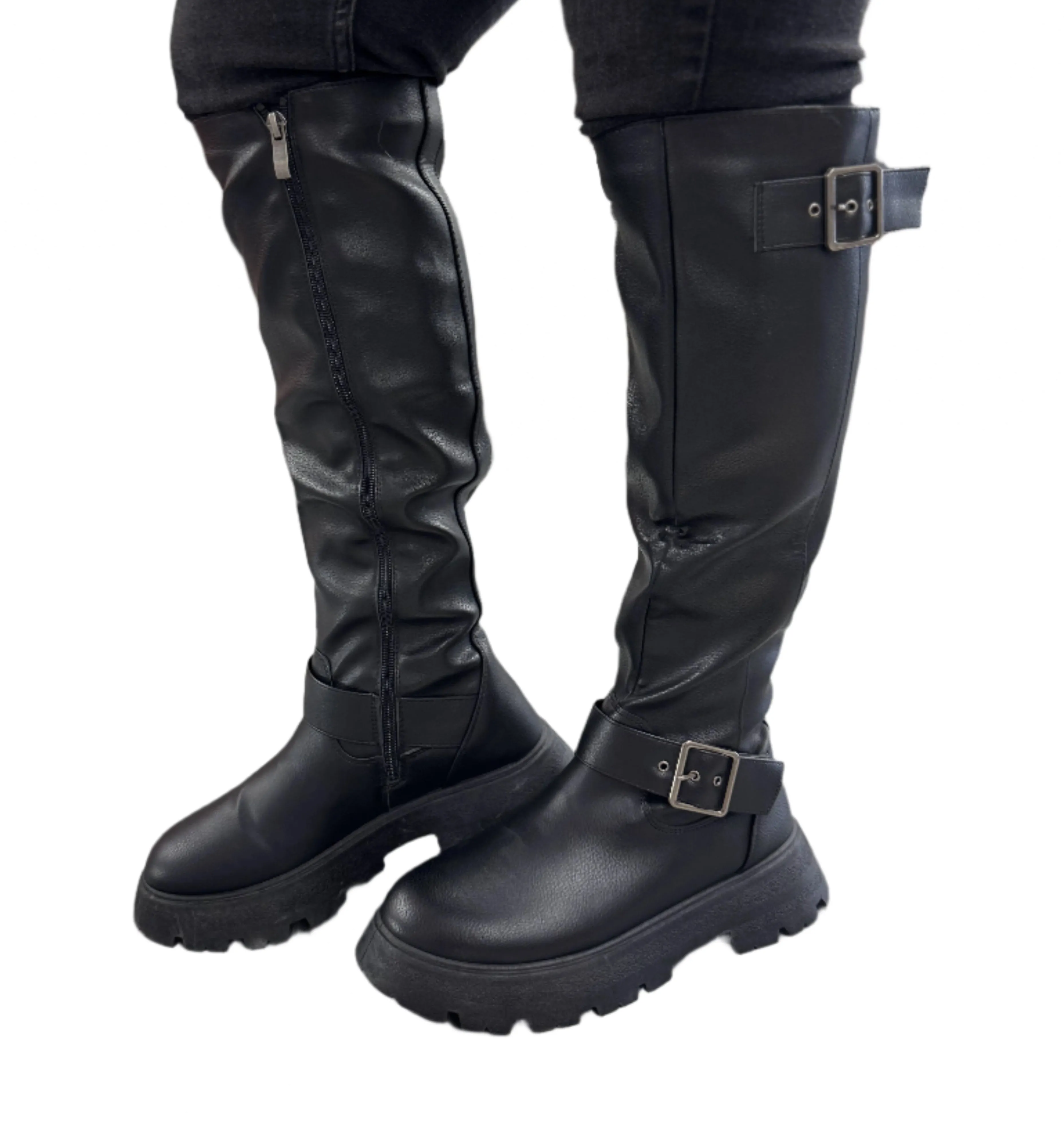 BELOW THE KNEE PLATFORM BOOT KYOTO-16