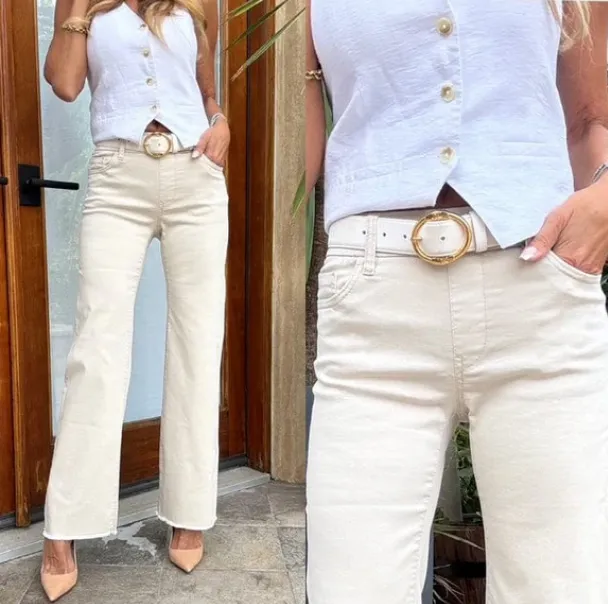 Bevy Flog Amanda Cream Pants
