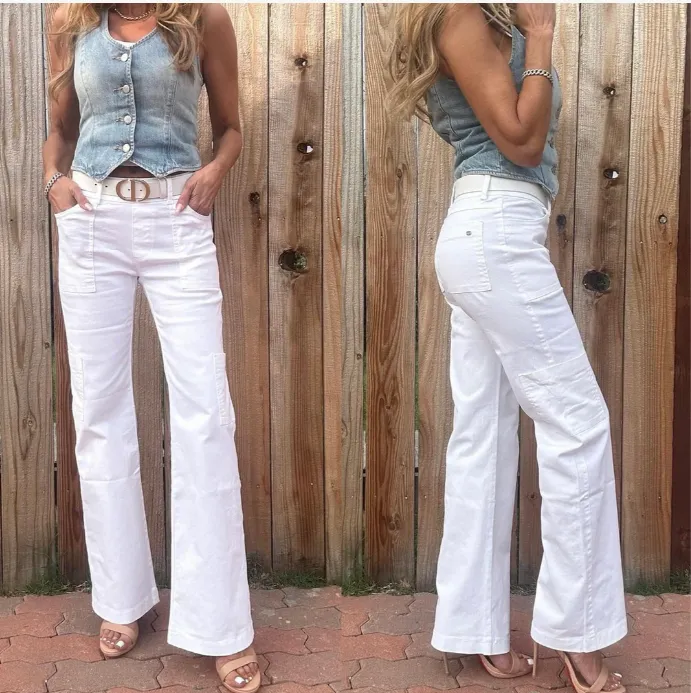 Bevy Flog Rose Cargo Denim