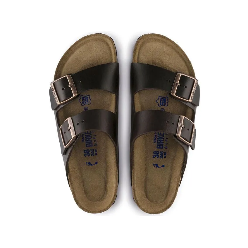 BIRKENSTOCK- ARIZONA SOFT FOOTBED SMOOTH LEATHER SANDAL