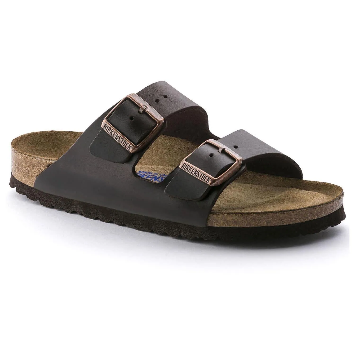 BIRKENSTOCK- ARIZONA SOFT FOOTBED SMOOTH LEATHER SANDAL