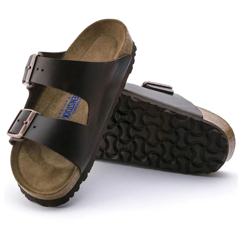BIRKENSTOCK- ARIZONA SOFT FOOTBED SMOOTH LEATHER SANDAL