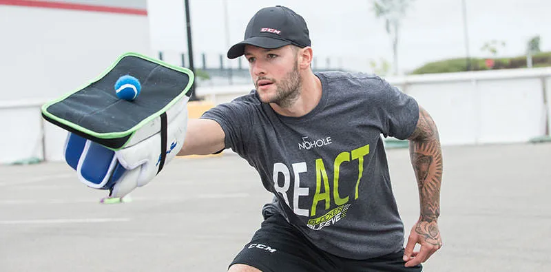 Blocker Sleeve Goalie Reaction Training Aid