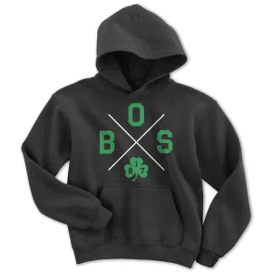 BOS Shamrock Crossed Out Youth Hoodie