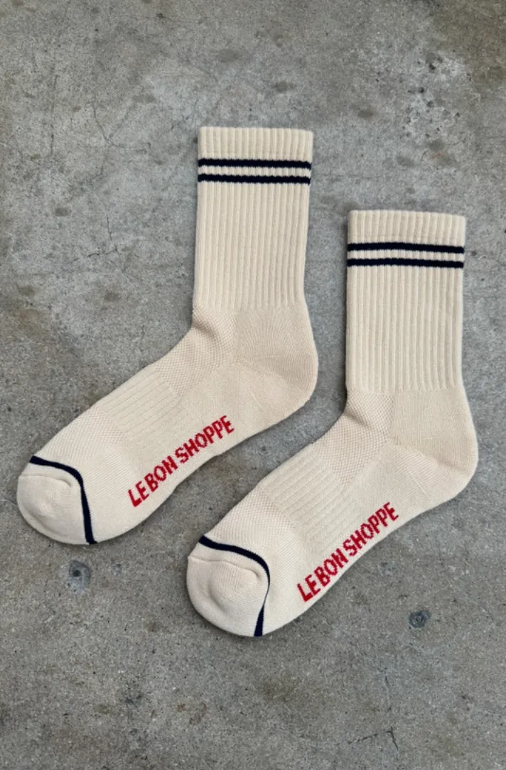 Boyfriend Socks - Cashew