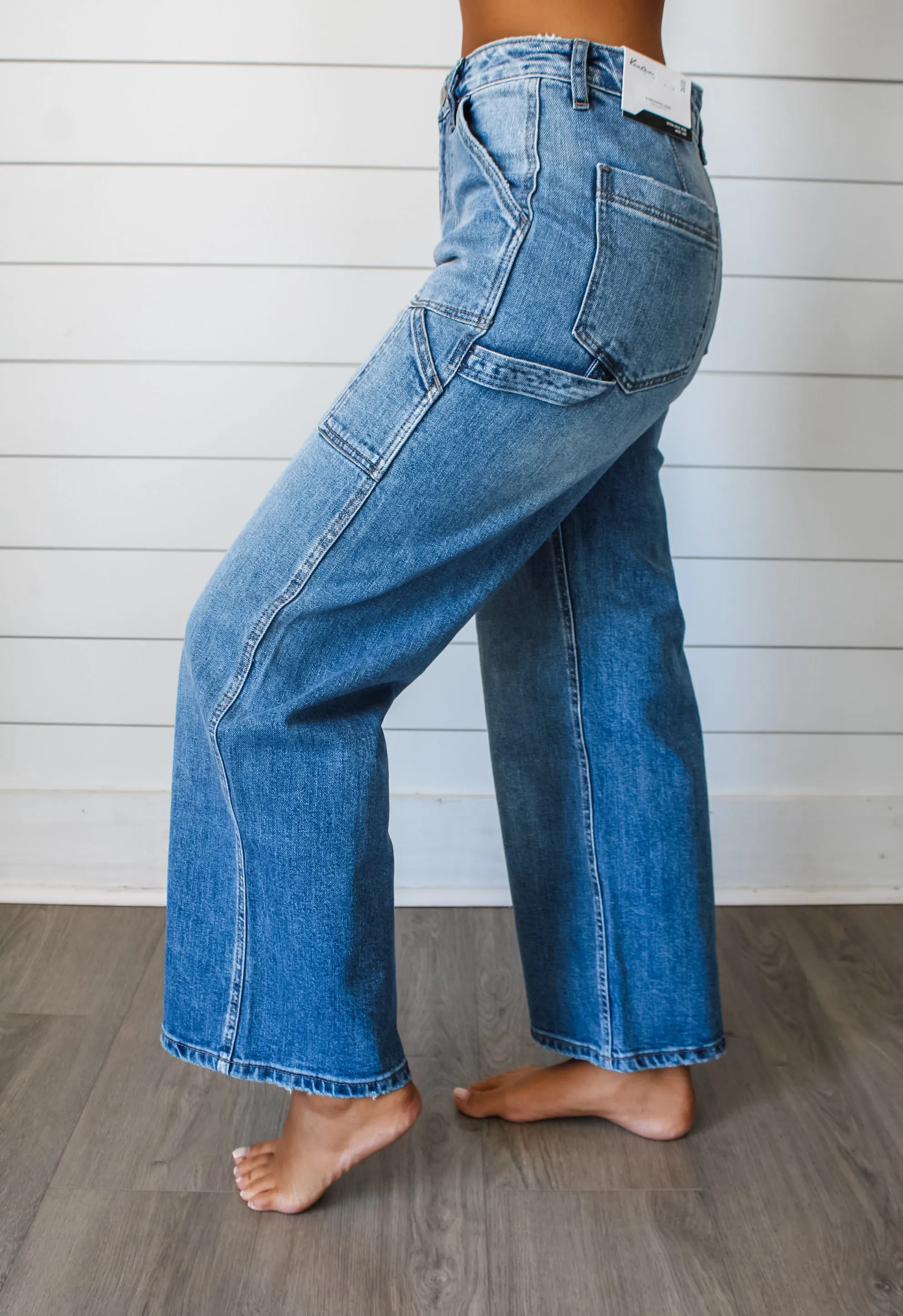 Brock Wide Leg Carpenter Jean • Medium Wash