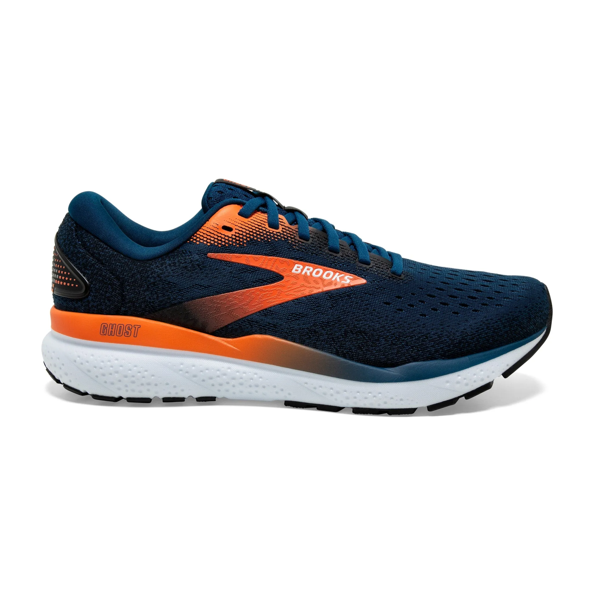 Brooks Men's Ghost 16 Road Running Shoes - Opal/Black/Natrurtium