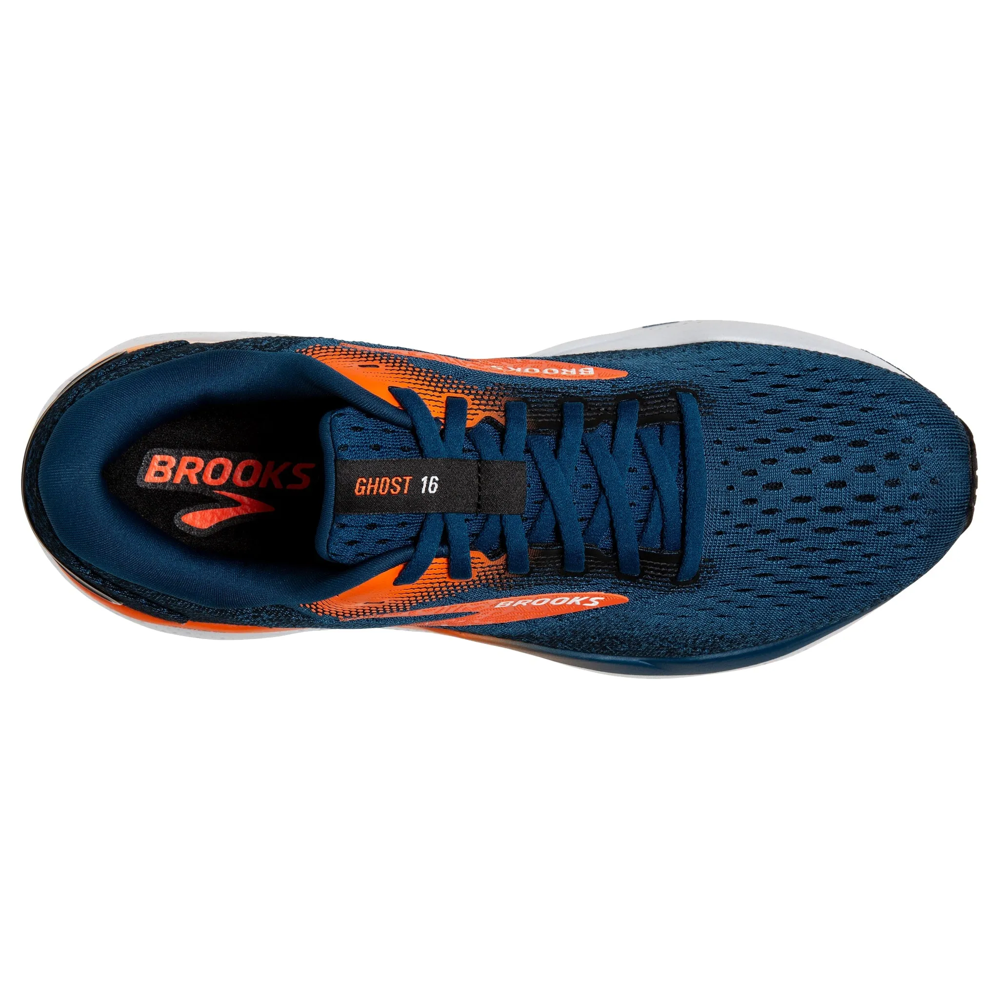 Brooks Men's Ghost 16 Road Running Shoes - Opal/Black/Natrurtium